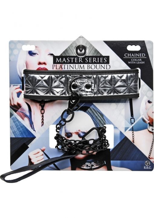 Master Series Chained Collar And Leash Silver