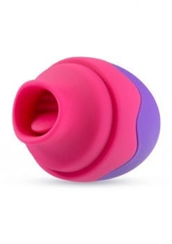 Aria Flutter Tongue  Clitoral Stimulator Nipple Stimulator Silicone Silicone Multi Function Splashproof Pink