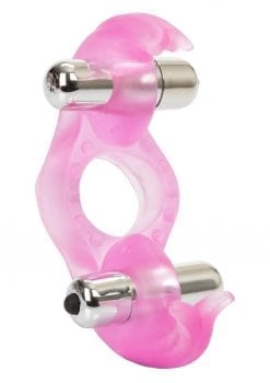 Triple Orgasms Erection Enhancer With Dual Micro Stimulators Pink