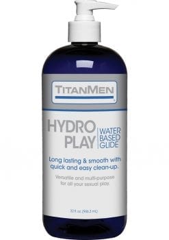 TitanMen Hydro Play Water Based Lubricant Glide 32 Ounce Pump