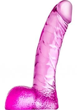 Naturally Yours Ding Dong Dildo With Balls 5.5in - Pink