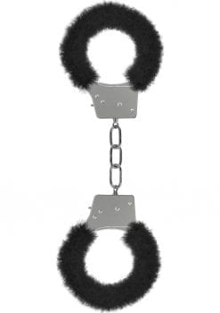 Ouch! Beginner`s Furry Handcuffs - Black