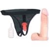 Vac-U-Lock Realistic Cock With Ultra Harness 8in - Vanilla
