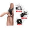 Fetish Fantasy Extreme Hollow Strap-On Dildo And Harness 10in - Vanilla
