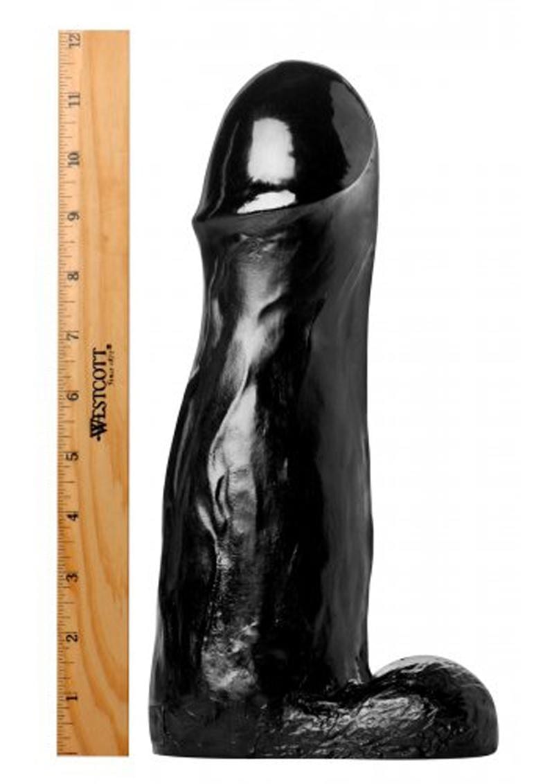 Master Cock The Manolith Dildo Black 11.75 Inches