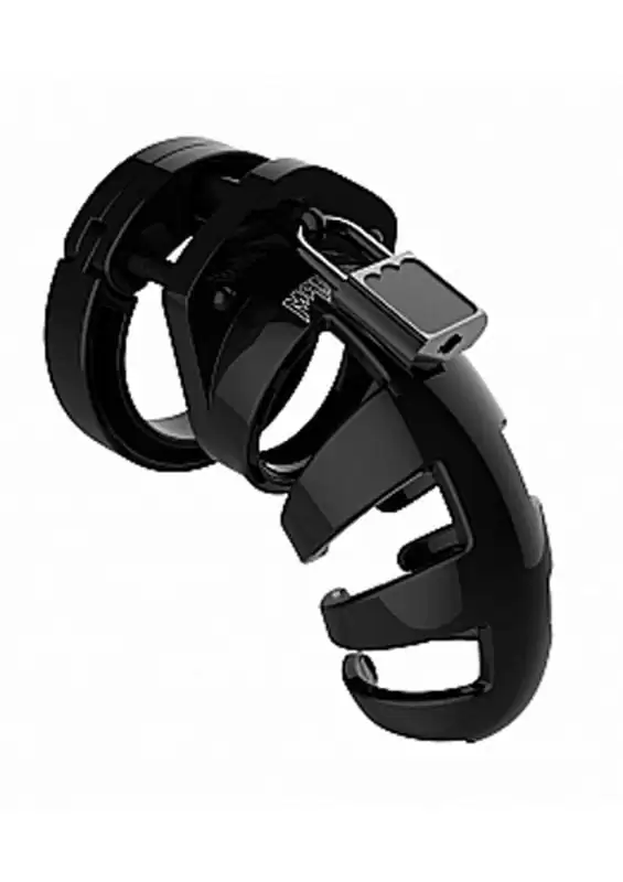 Man Cage Model 02 Male Chastity With Lock 3.5in - Black