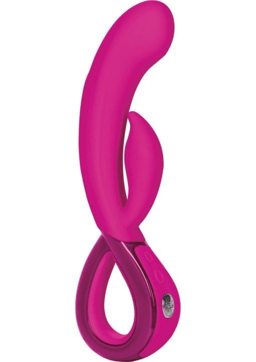 Key Leia Rechargeable Dual Action Wand Waterproof Raspberry Pink