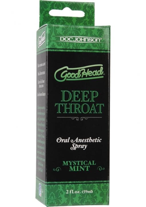 Goodhead Deep Throat Oral Anesthetic Spray Mystical Mint 2oz