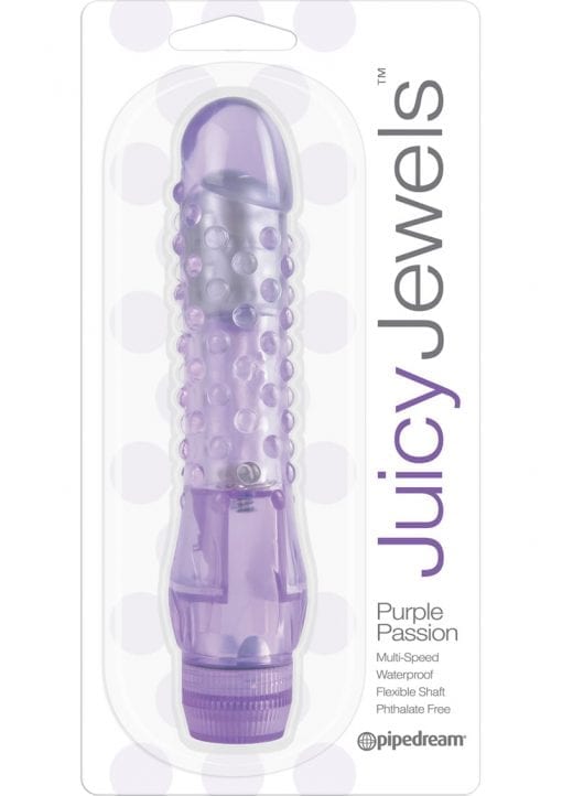 Juicy Jewels Purple Passion Vibrator - Purple