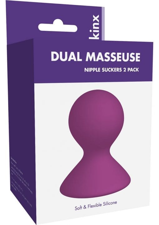 Kinx Dual Masseuse Silicone Nipple Suckers - Purple