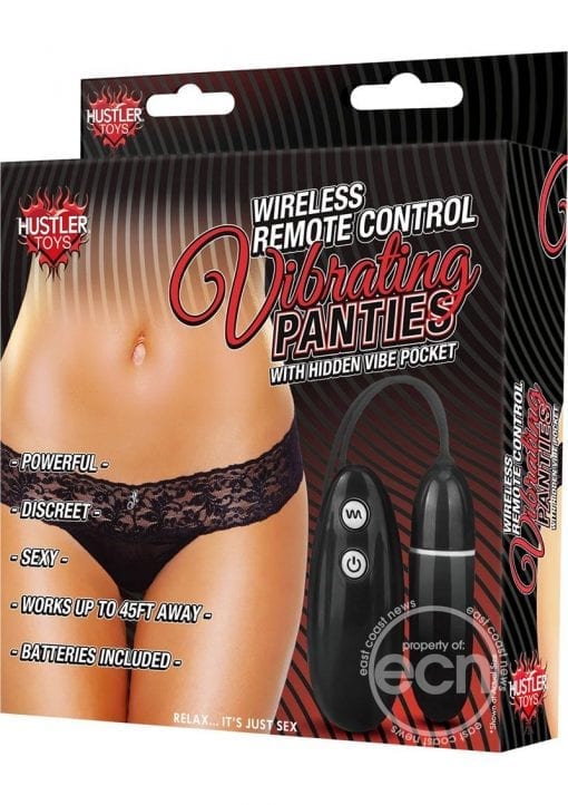 Wireless Remote Control Vibrating Panties - M/L -Black