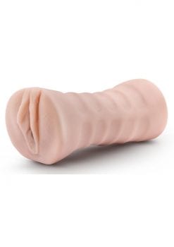 M for Men Rain Vibrating Masturbator With Bullet - Pussy - Vanilla