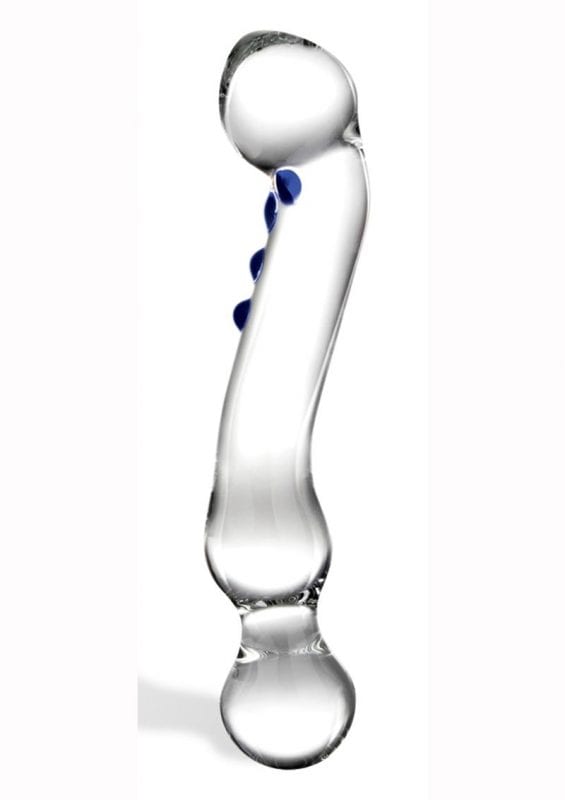 Glas Curved G-spot Glass Dildo 6in - Clear