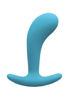 Firefly Contour Plug Silicone Butt Plug Glow In The Dark - Blue