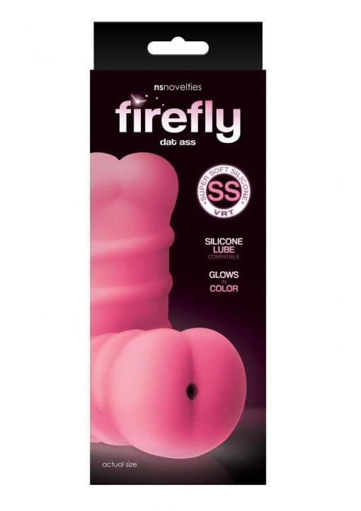 Firefly Dat Ass Silicone Masturbator Glow In The Dark - Butt - Pink