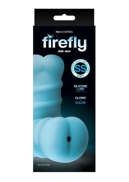Firefly Dat Ass Silicone Masturbator Glow In The Dark - Butt - Blue