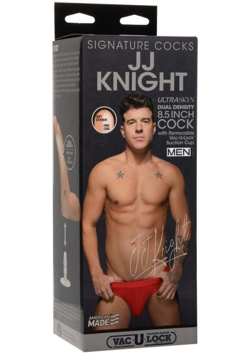 Signature Cocks JJ Knight Dildo 8.5in - Vanilla