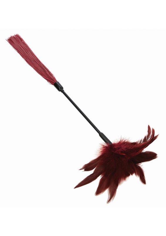 Sex and Mischief Enchanted Feather Tickler - Black/Red