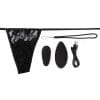 Premium Ergonomic Vibrating Panty Set With Remote Rechargeable Waterproof Black