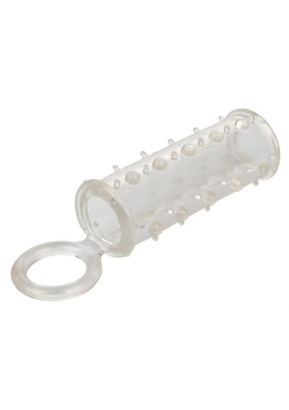 Sensation Enhancer Penis Sleeve With Scrotum Support - Clear
