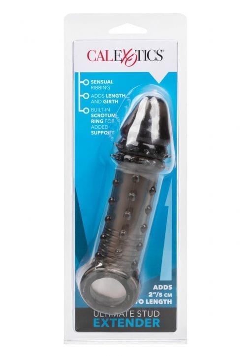 Ultimate Stud Penis Extender With Scrotum Support - Smoke