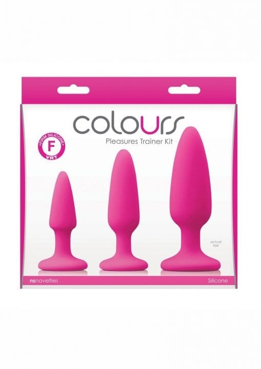 Colours Pleasures Trainer Kit Silicone Anal Plugs Assorted Sizes - Pink