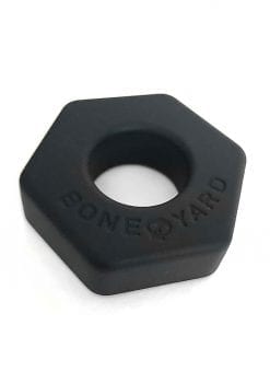 Boneyard Bust A Nut 2X Stretch Silicone Cock Ring Ball Stretcher - Black