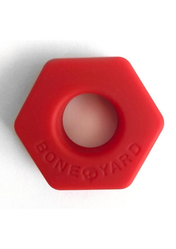 Boneyard Bust A Nut 2X Stretch Silicone Cock Ring Ball Stretcher - Red