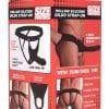 Size Matters Hollow Silicone Dildo Strap-On - Black