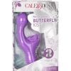 Butterfly Kiss Rechargeable Silicone Dual Vibrator - Purple