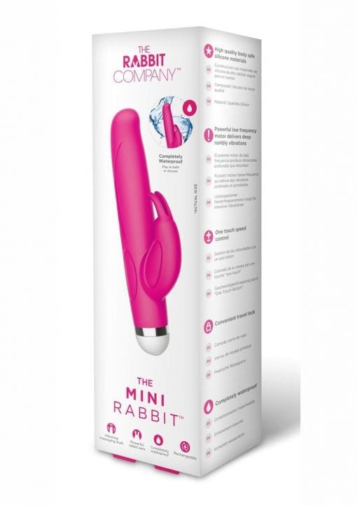 The Mini Rabbit Rechargeable Silicone Vibrator - Hot Pink