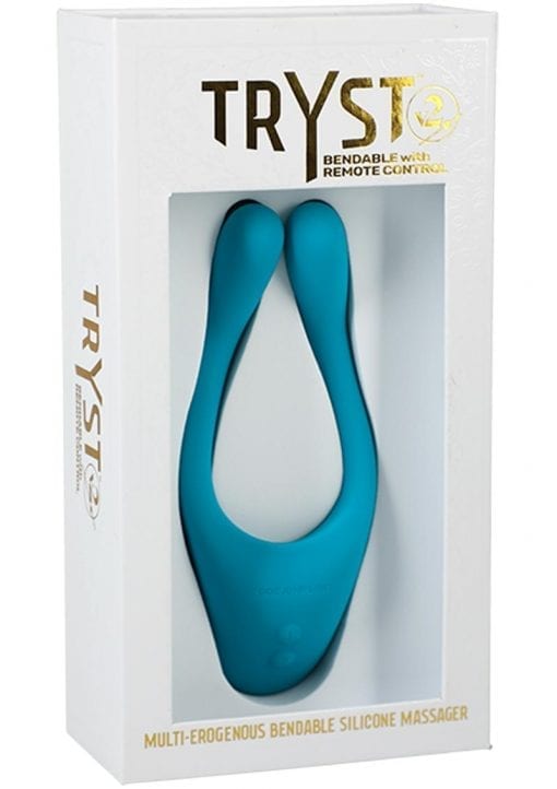 Tryst V2 Bendable Silicone Massage With Remote Control - Teal