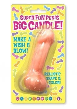 Candy Prints Super Fun Penis Big Candle - Pink