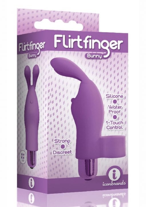 The 9`s - Flirt finger Silicone Bunny - Purple