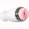 Zero Tolerance The Thrusting Stroker Rechargeable Vibrating Pussy Masturbator - Vanilla/White