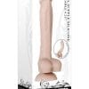 Real Supple Poseable Dildo With Balls 8.25in - Vanilla