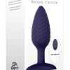 Zero Tolerance Wicked Twister Rechargeable Silicone Vibrating Butt Plug - Purple