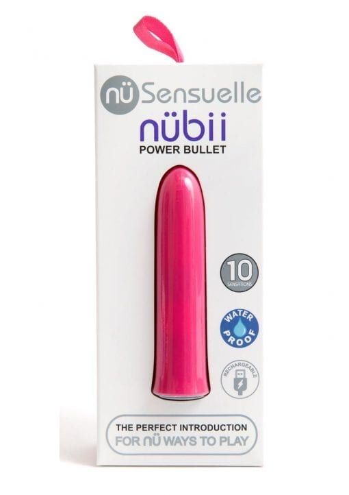 Sensuelle Nubii 15 Function Silicone Rechargeable Bullet Vibrator - Blush Pink