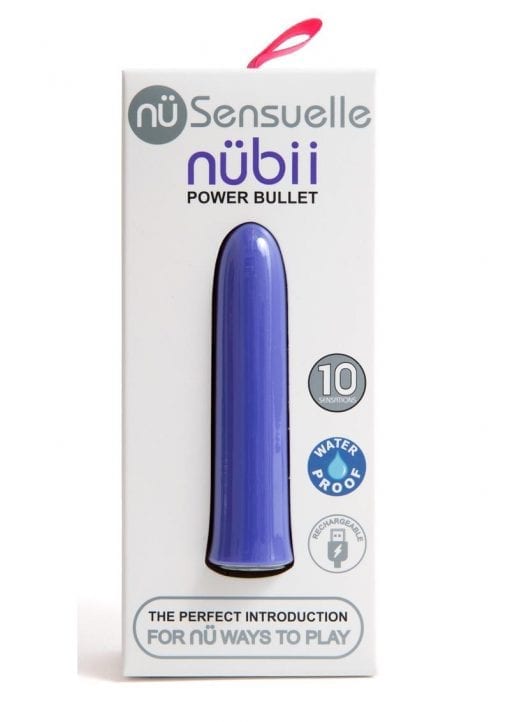 Sensuelle Nubii 15 Function Silicone Rechargeable Bullet Vibrator - Ultra Violet
