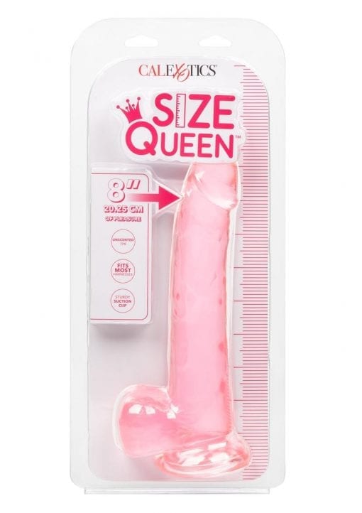 Size Queen Dildo - 8in - Pink