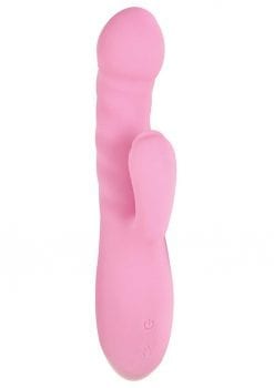 Luv Heat Up Thruster Rechargeable Silicone Vibrator - Pink