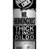 Master Cock Mr. Humongous Thick 10in Dildo - Black