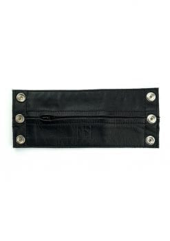 Prowler Red Leather Wrist Wallet - Large - Black/Gray