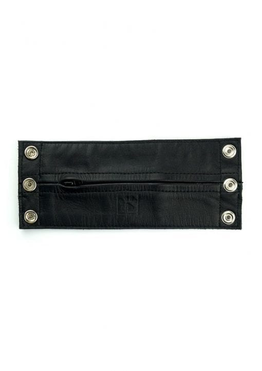 Prowler Red Leather Wrist Wallet - Medium - Black