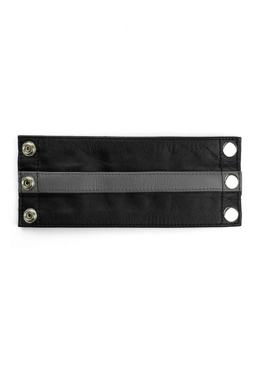 Prowler Red Leather Wrist Wallet - Medium - Black/Gray