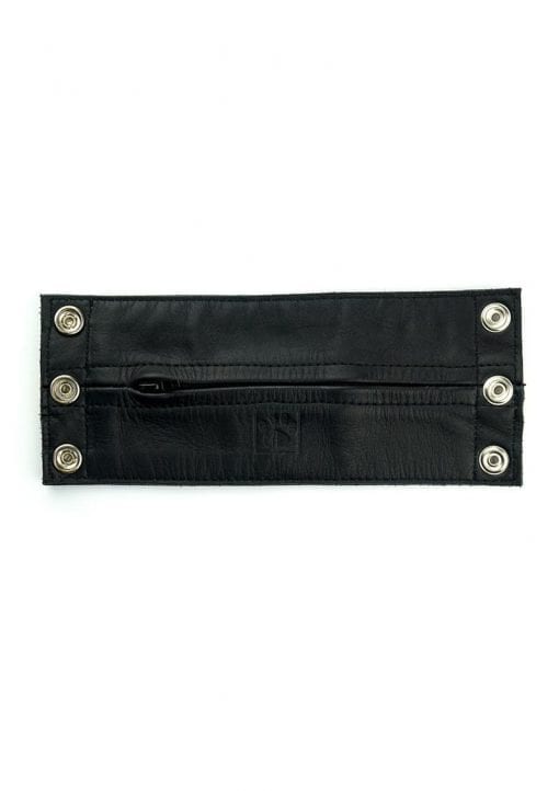 Prowler Red Leather Wrist Wallet - XLarge - Black/Gray