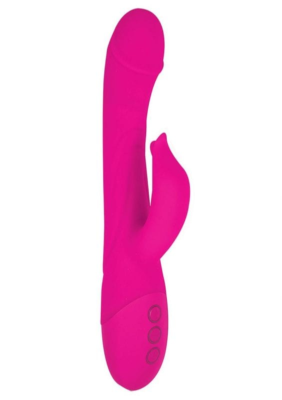 Devine Vibes Heat Up G-Spot Teaser Rechargeable Silicone Warming Vibrator - Pink