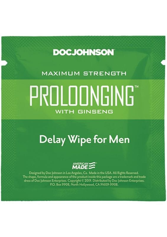Proloonging With Ginseng Delay Wipes (48 Per Bag)