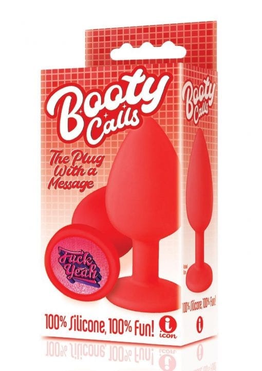 The 9`s - Booty Calls Silicone Butt Plug Fuck Yeah - Red