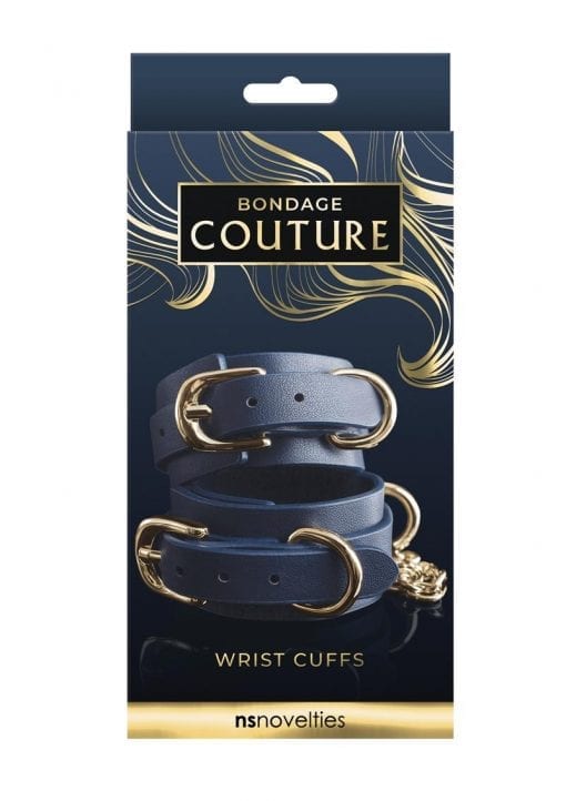 Bondage Couture Wrist Cuff - Blue
